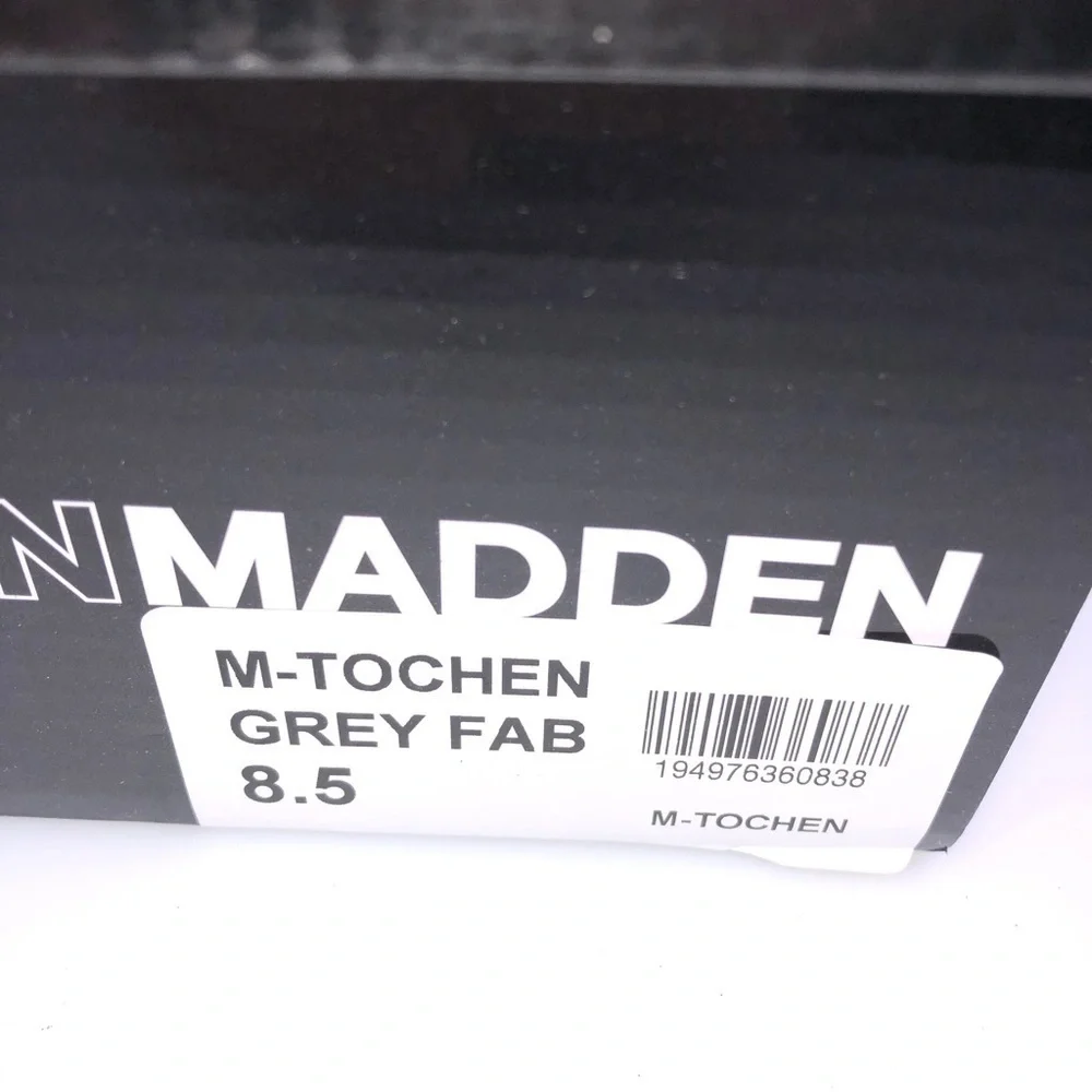 Madden Men Faux Shearling Mule Slippers M-Tochen Grey Fabric